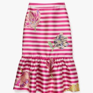 Kate Spade Tulip Stripe Midi Skirt